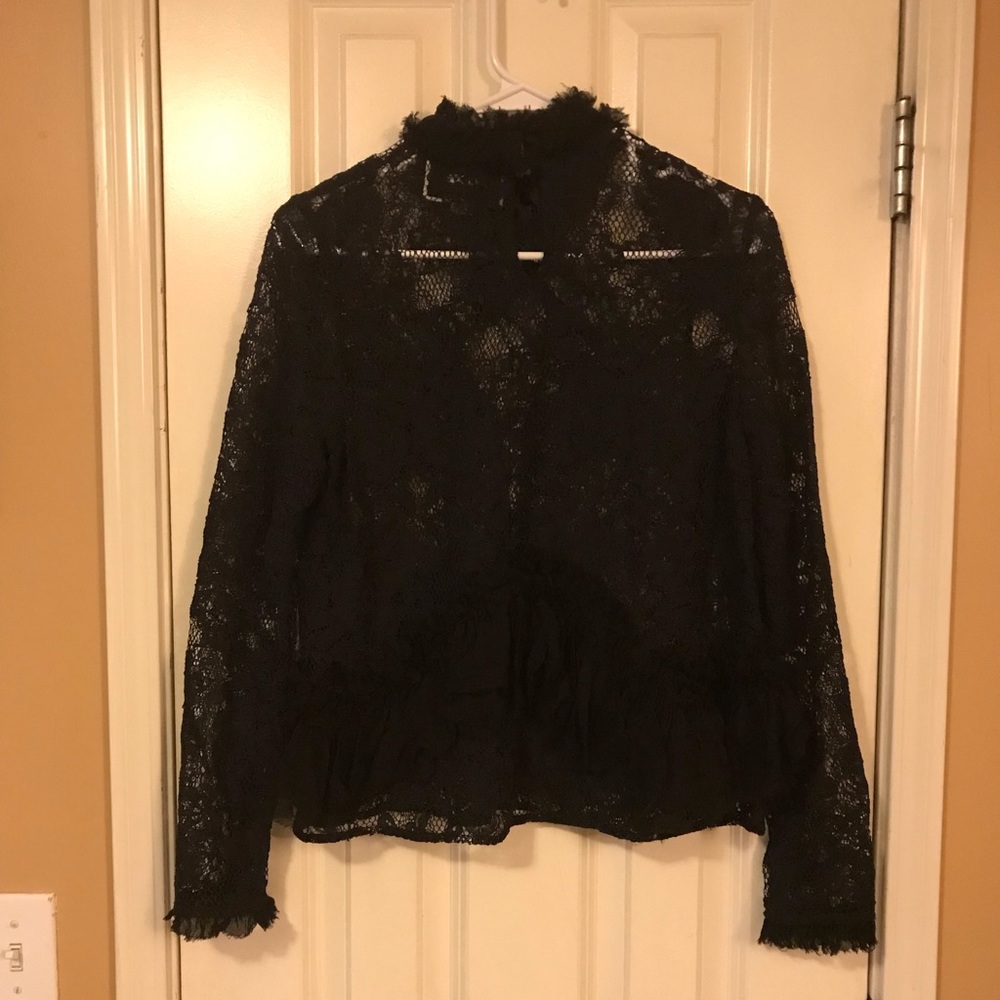 Black lace top